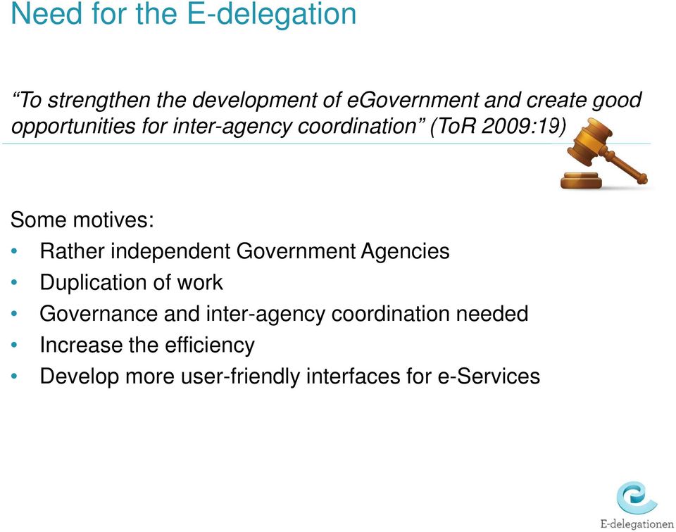 independent Government Agencies Duplication of work Governance and inter-agency