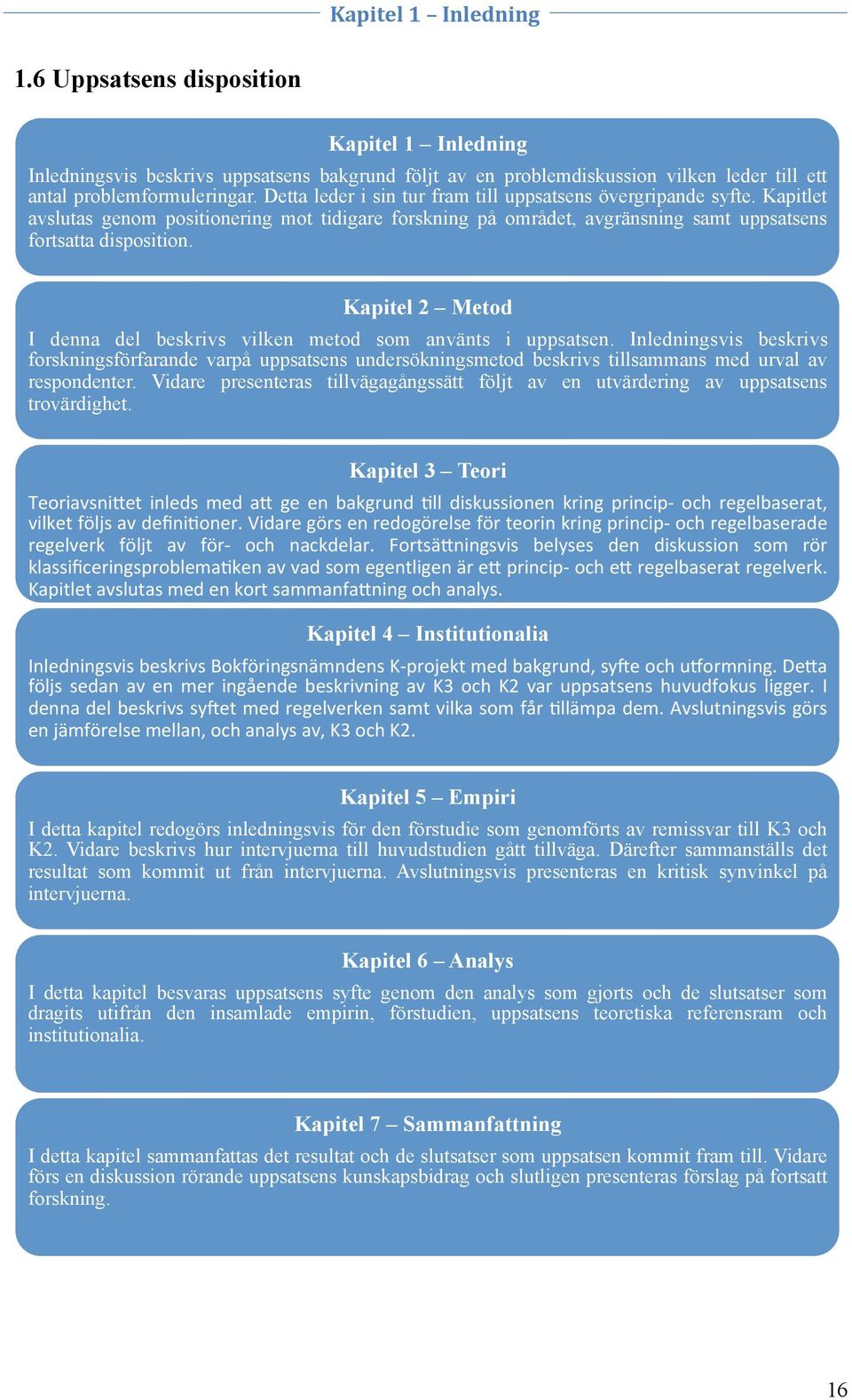 Kapitel 2 Metod I denna del beskrivs vilken metod som använts i uppsatsen.