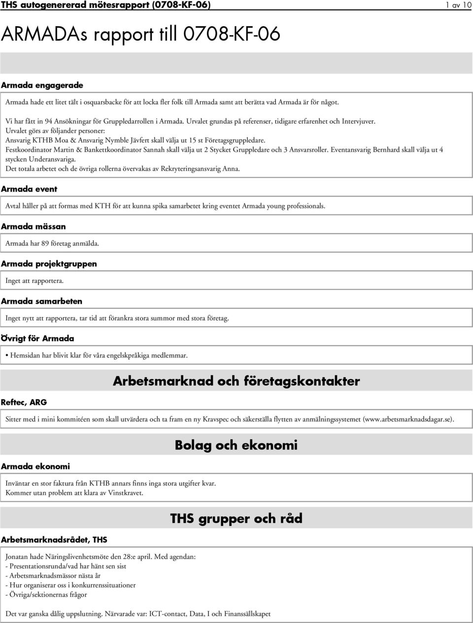 Urvalet görs av följander personer: Ansvarig KTHB Moa & Ansvarig Nymble Jävfert skall välja ut 15 st Företagsgruppledare.