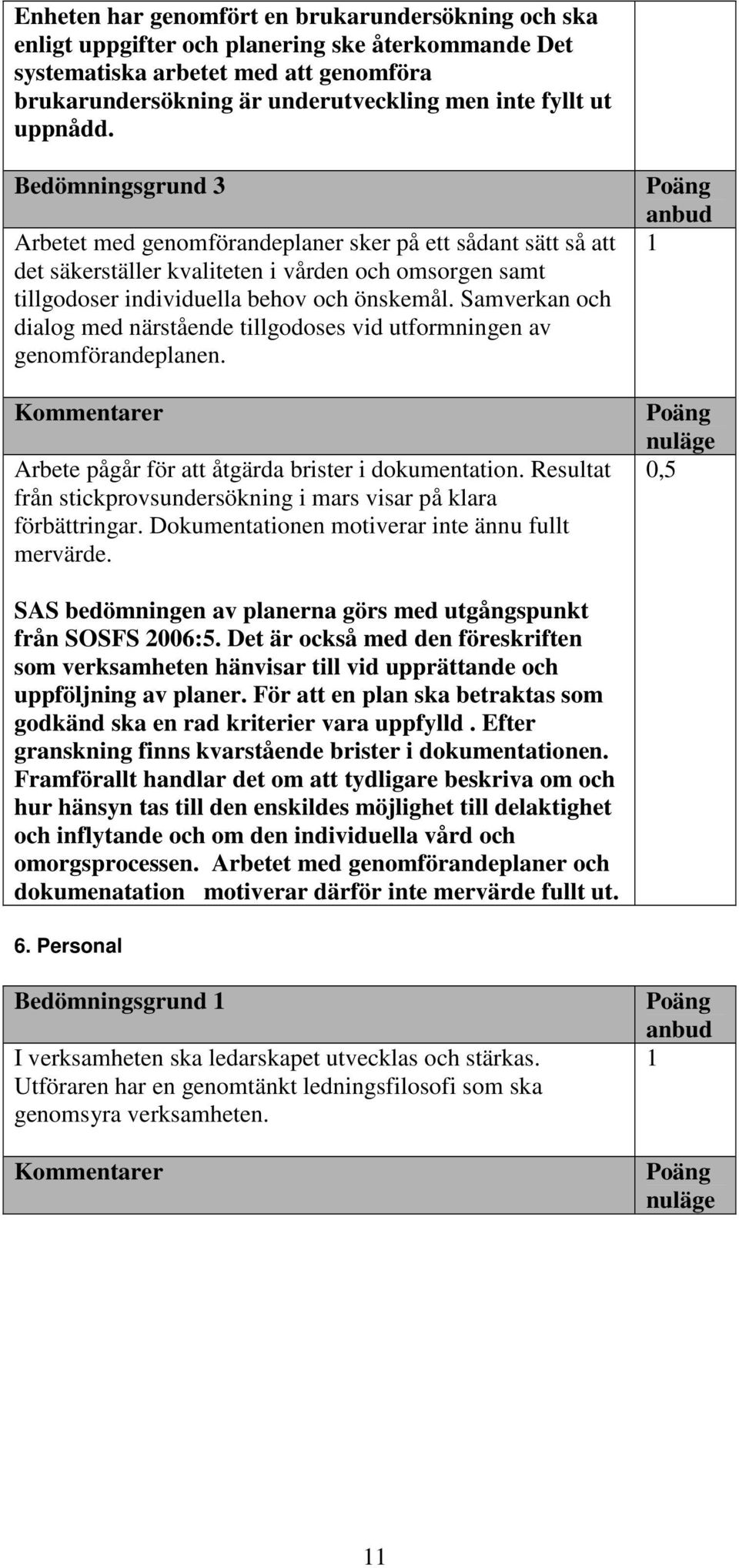 Samverkan och dialog med närstående tillgodoses vid utformningen av genomförandeplanen. Arbete pågår för att åtgärda brister i dokumentation.