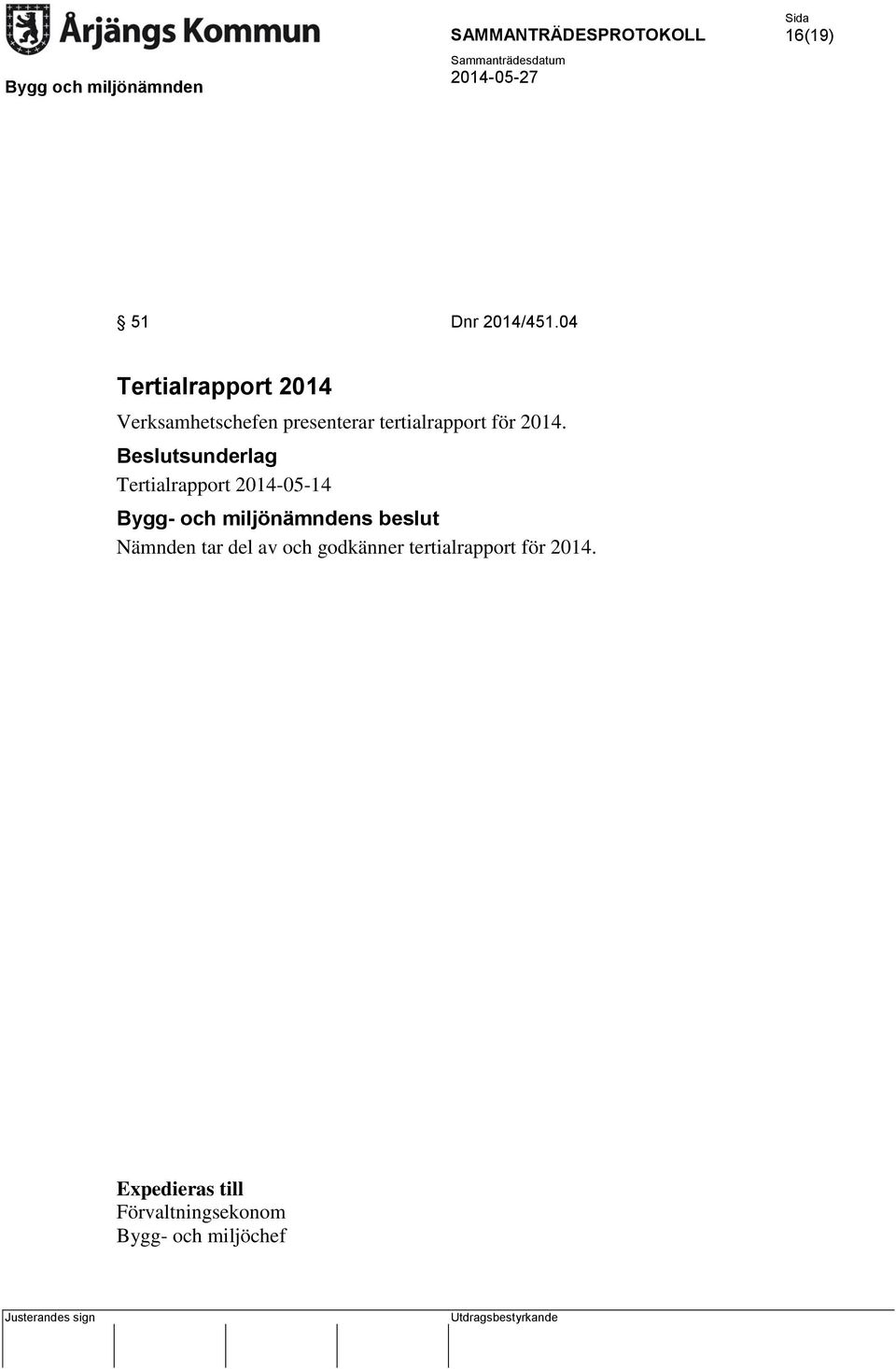 tertialrapport för 2014.