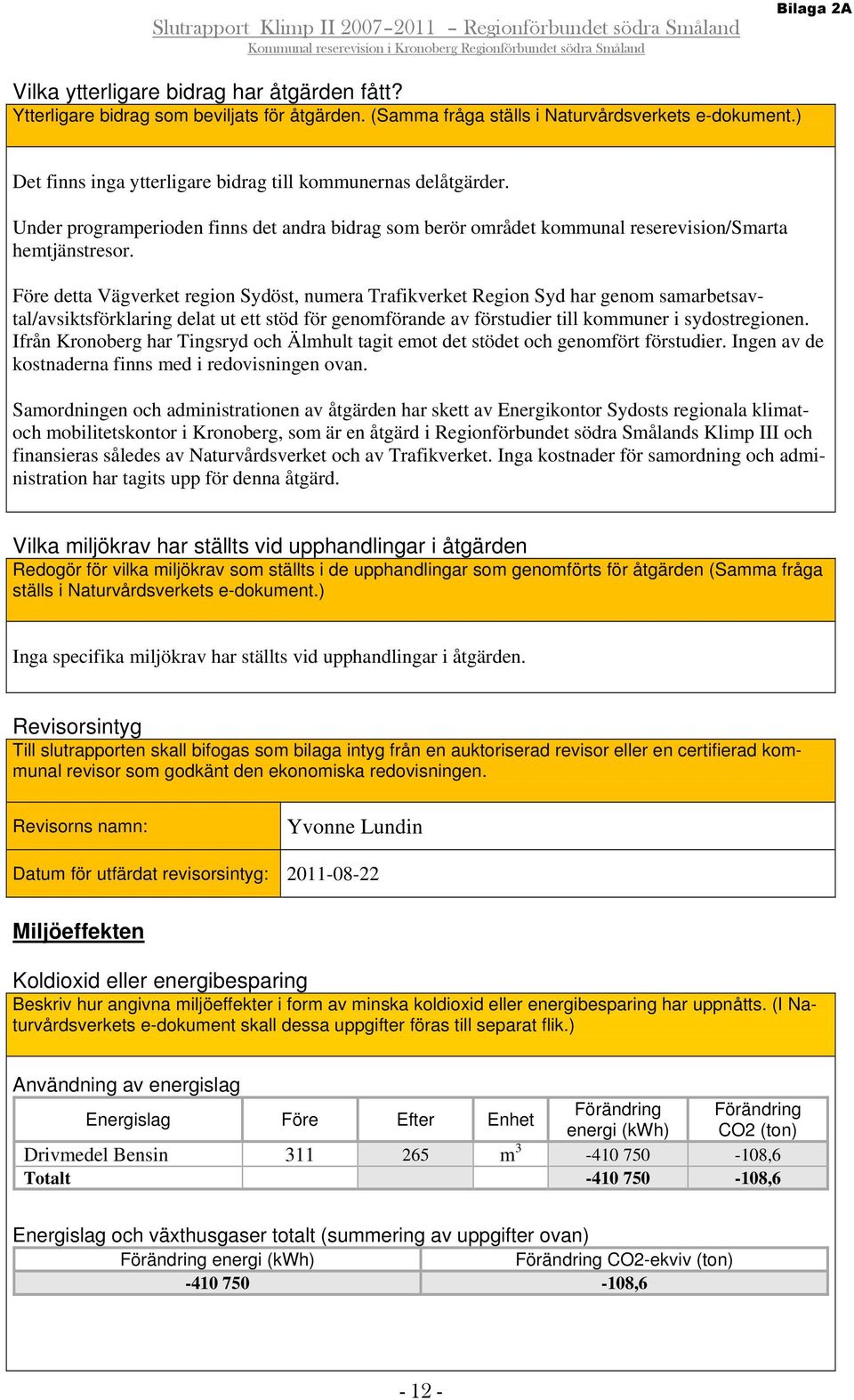 Före detta Vägverket region Sydöst, numera Trafikverket Region Syd har genom samarbetsavtal/avsiktsförklaring delat ut ett stöd för genomförande av förstudier till kommuner i sydostregionen.