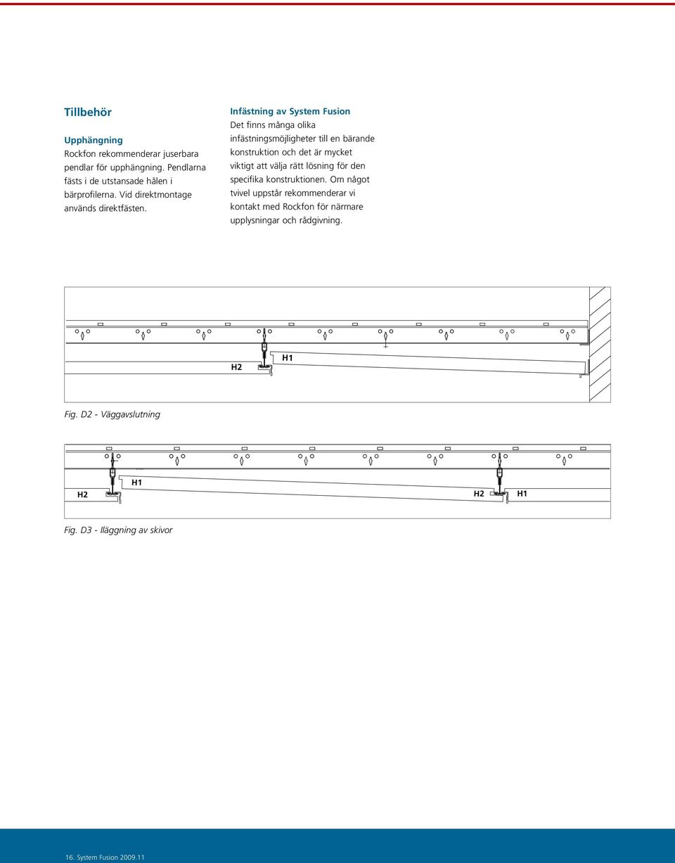 Infästning av System Fusion Det finns många olika infästningsmöjligheter till en bärande konstruktion och det är mycket viktigt att