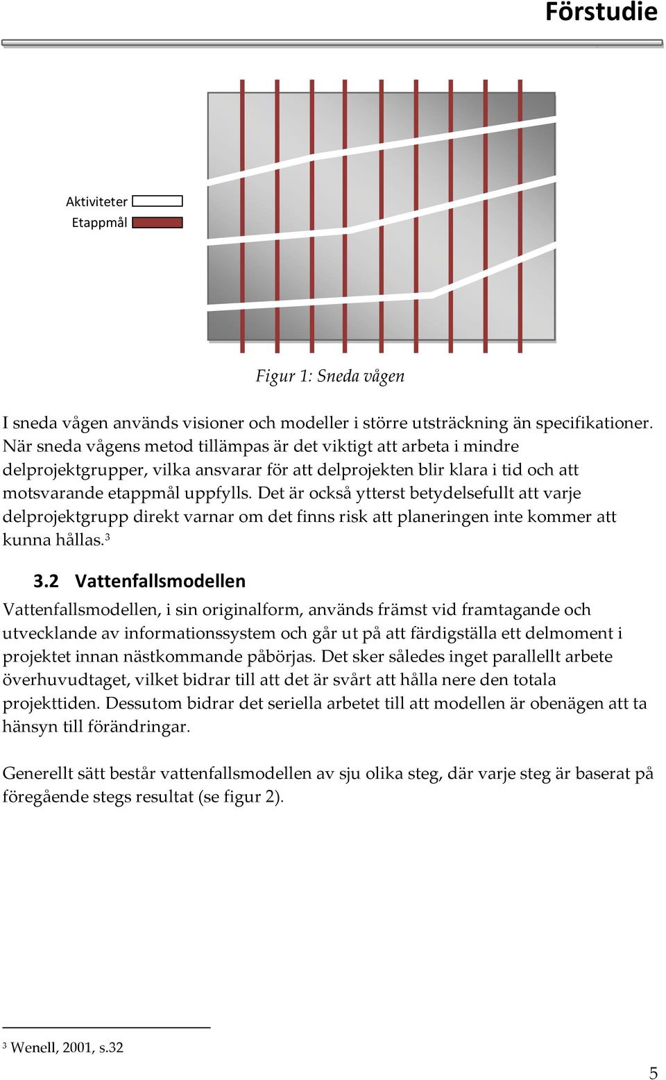 Det är också ytterst betydelsefullt att varje delprojektgrupp direkt varnar om det finns risk att planeringen inte kommer att kunna hållas. 3 3.