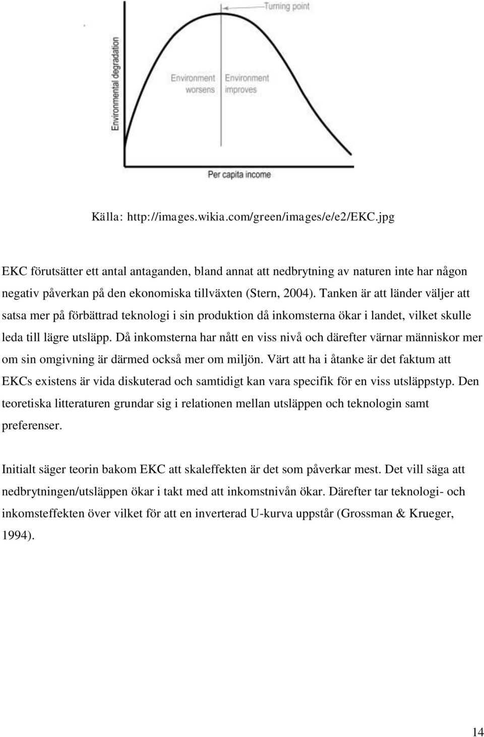 Tanken är att länder väljer att satsa mer på förbättrad teknologi i sin produktion då inkomsterna ökar i landet, vilket skulle leda till lägre utsläpp.