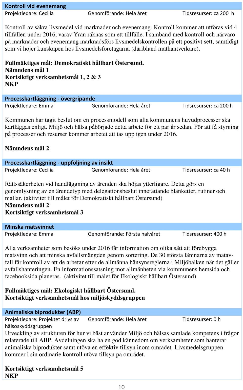 I samband med kontroll och närvaro på marknader och evenemang marknadsförs livsmedelskontrollen på ett positivt sett, samtidigt som vi höjer kunskapen hos livsmedelsföretagarna (däribland