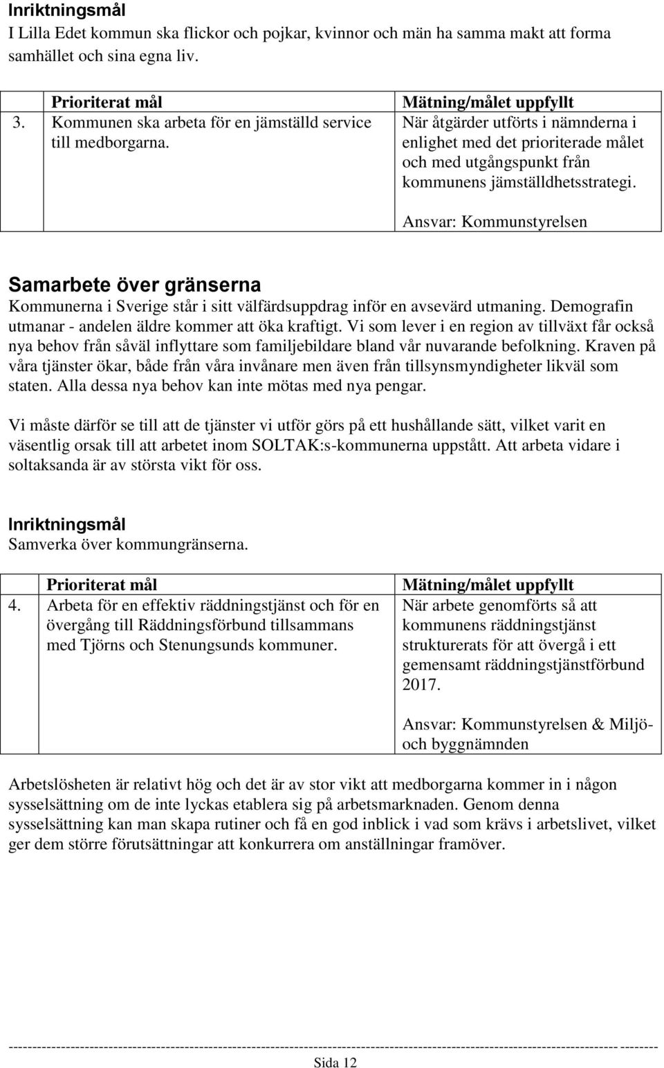 Ansvar: Kommunstyrelsen Samarbete över gränserna Kommunerna i Sverige står i sitt välfärdsuppdrag inför en avsevärd utmaning. Demografin utmanar - andelen äldre kommer att öka kraftigt.