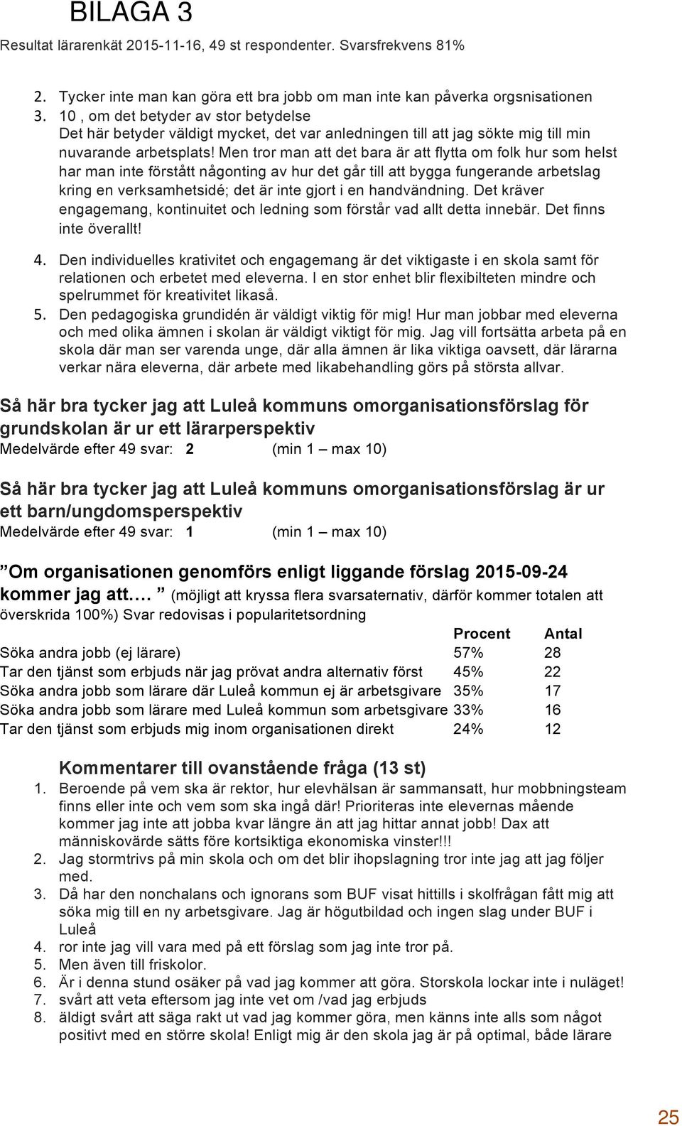 Men tror man att det bara är att flytta om folk hur som helst har man inte förstått någonting av hur det går till att bygga fungerande arbetslag kring en verksamhetsidé; det är inte gjort i en