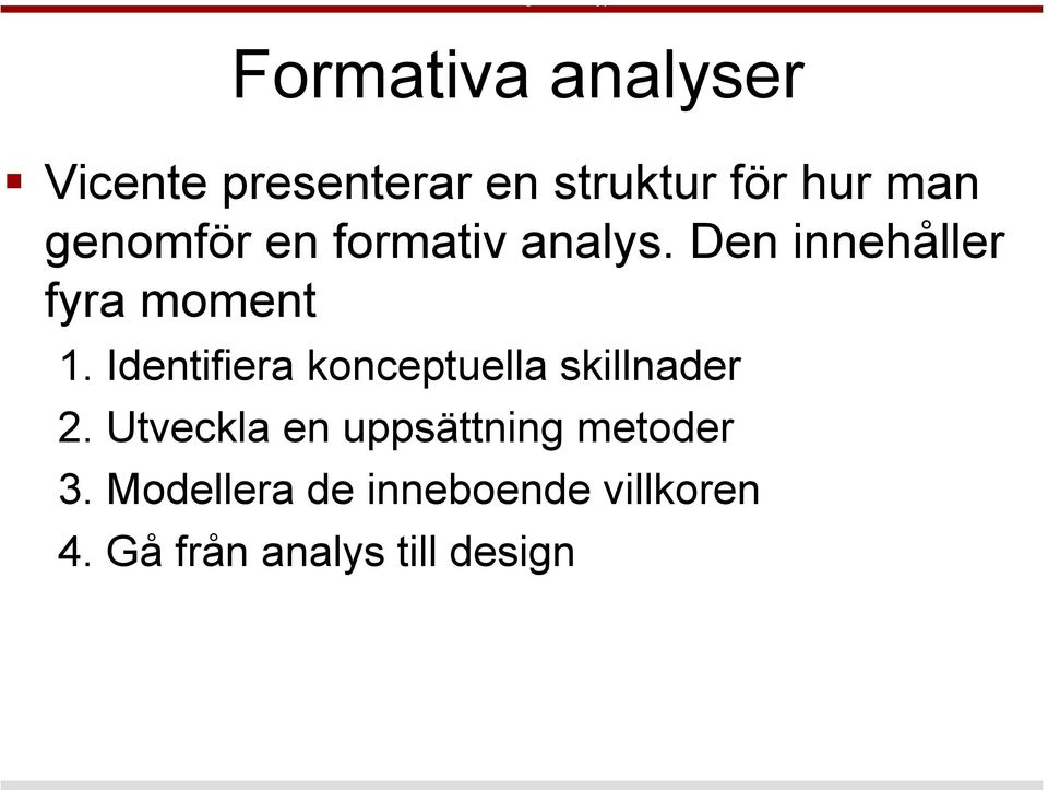 Identifiera konceptuella skillnader 2.