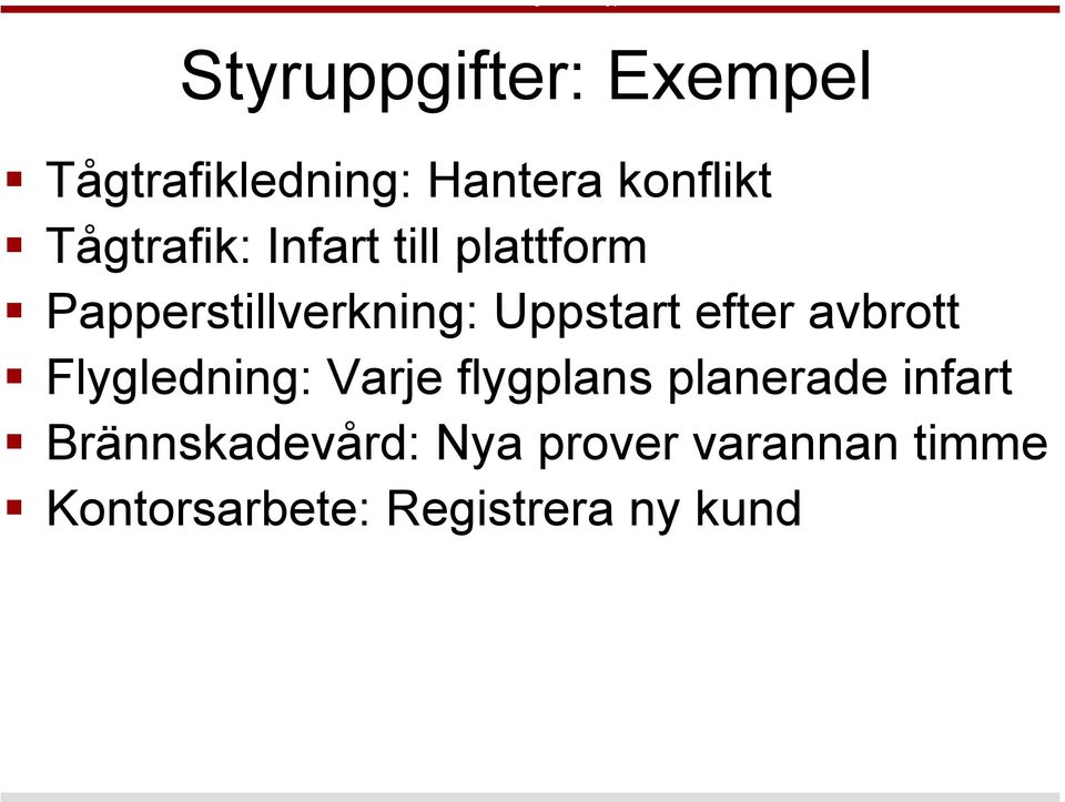 efter avbrott Flygledning: Varje flygplans planerade infart