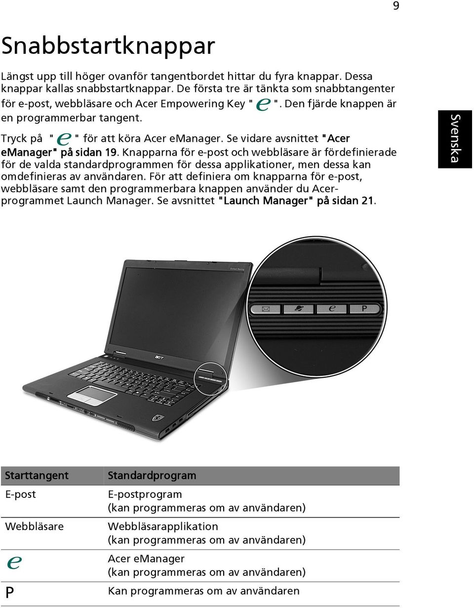 Se vidare avsnittet "Acer emanager" på sidan 19.