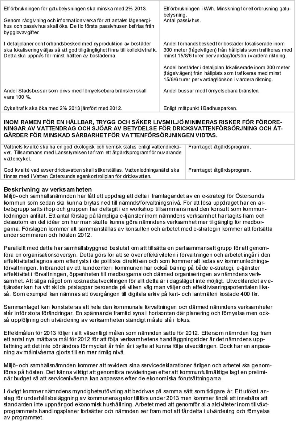 I detaljplaner och f örhandsbesked med nyproduktion av bostäder ska lokalisering v äljas så att god tillgänglighet f inns till kollektivtraf ik. Detta ska uppnås för minst hälften av bostäderna.