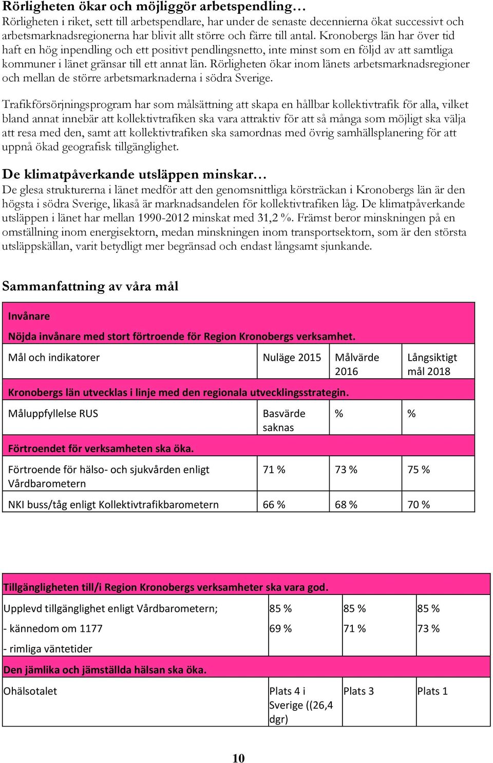 Rörligheten ökar inom länets arbetsmarknadsregioner och mellan de större arbetsmarknaderna i södra Sverige.