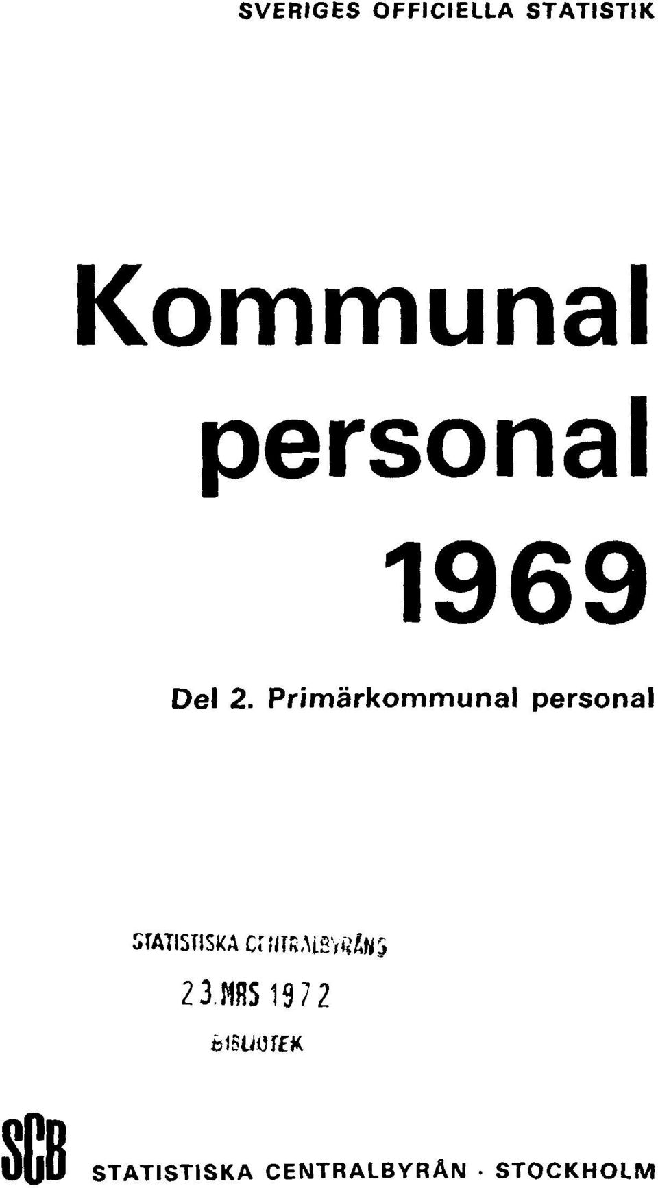 Primärkommunal personal SCB