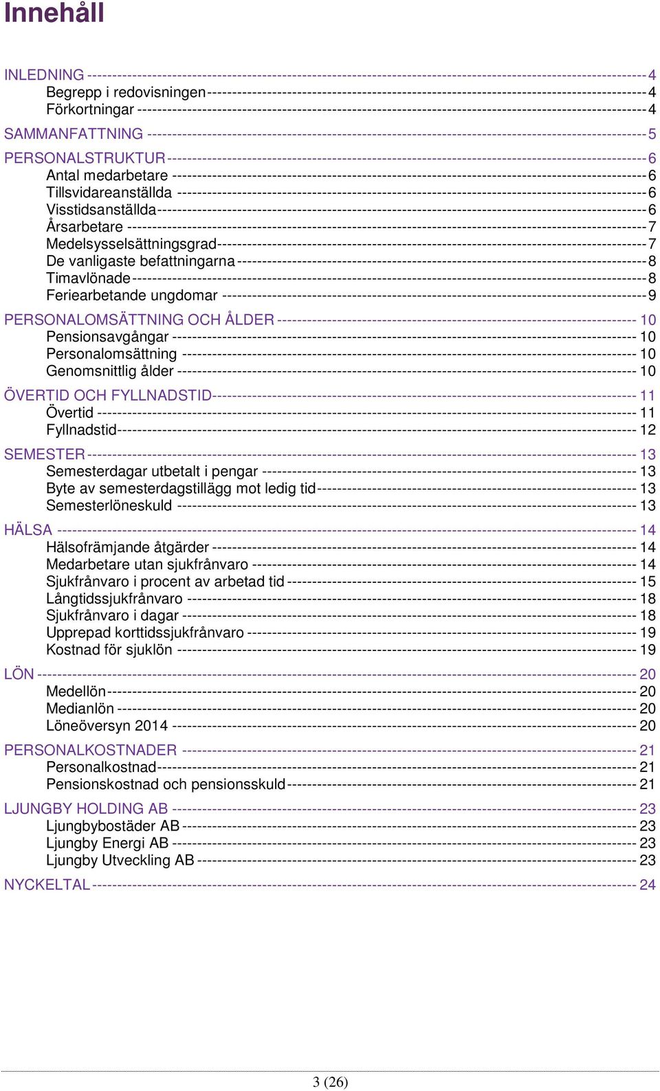 ------------------------------------------------------------------------------------------------------ 4 SAMMANFATTNING