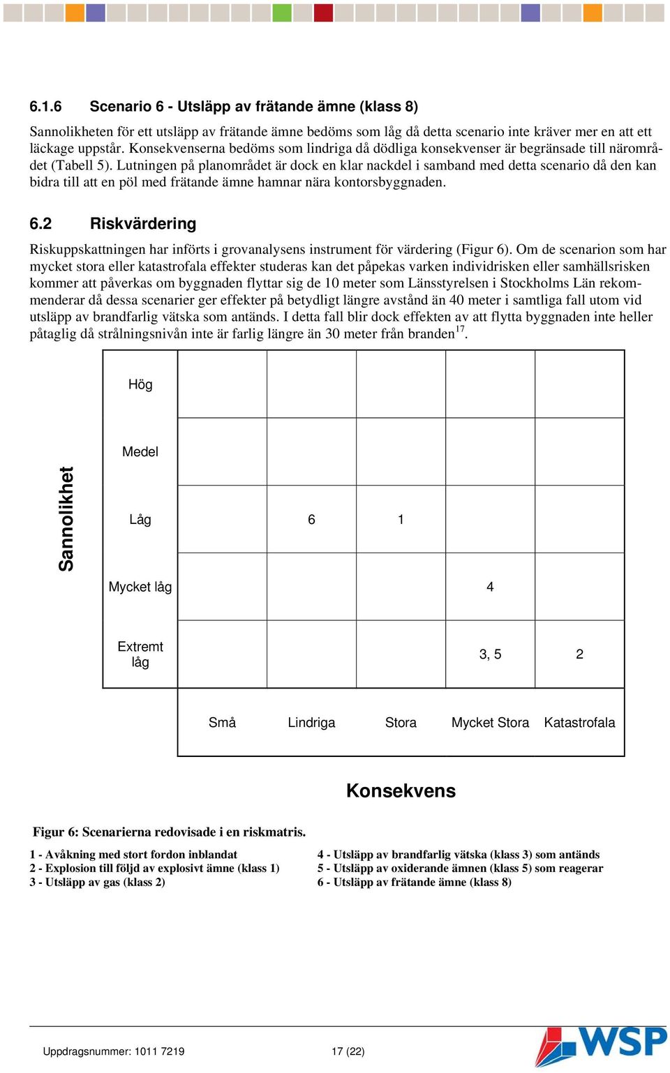 Lutningen på planområdet är dock en klar nackdel i samband med detta scenario då den kan bidra till att en pöl med frätande ämne hamnar nära kontorsbyggnaden. 6.