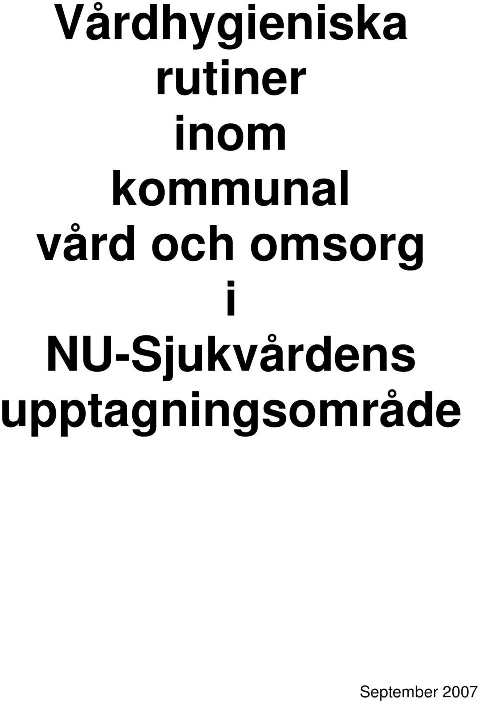 vård och omsorg i