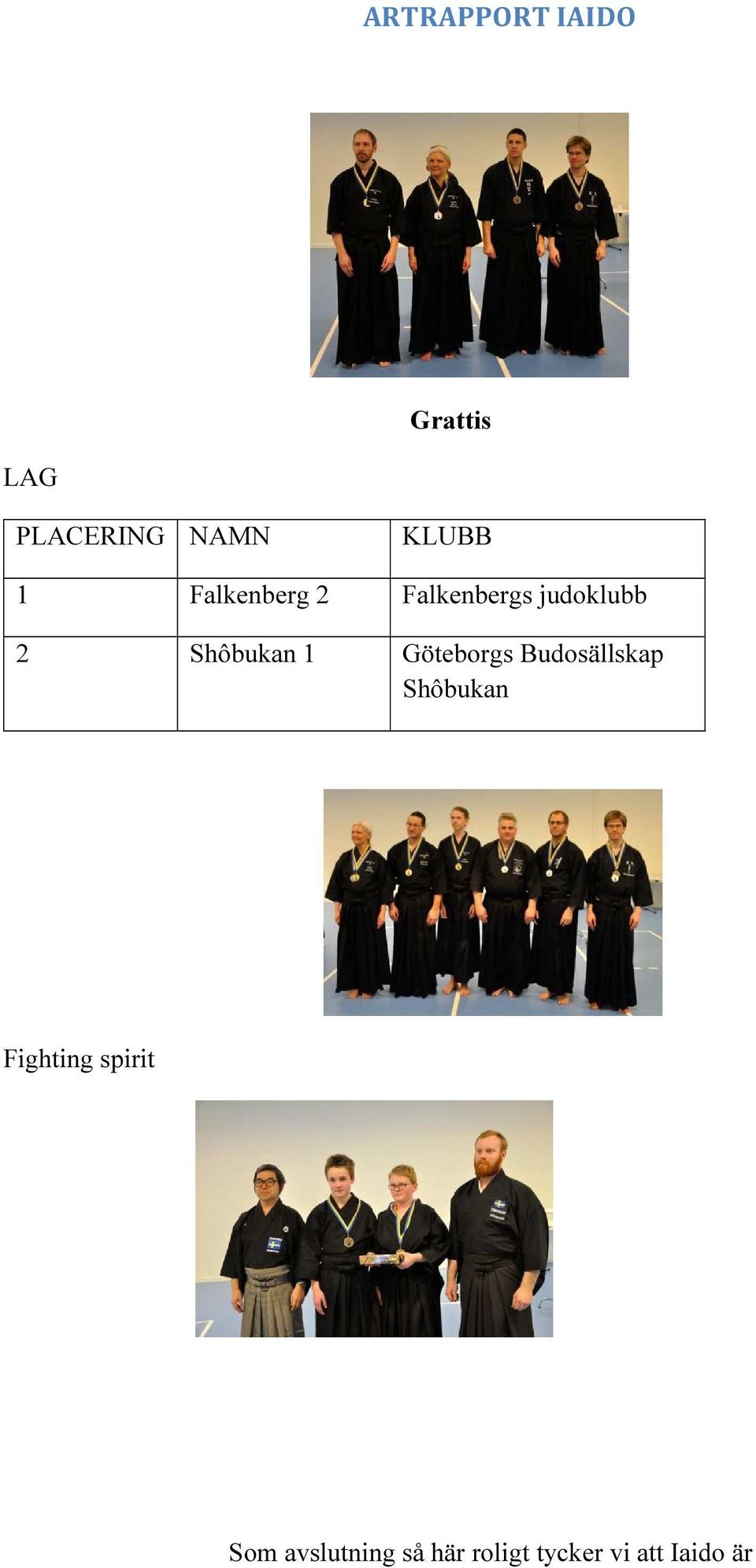 Göteborgs Budosällskap Shôbukan Fighting