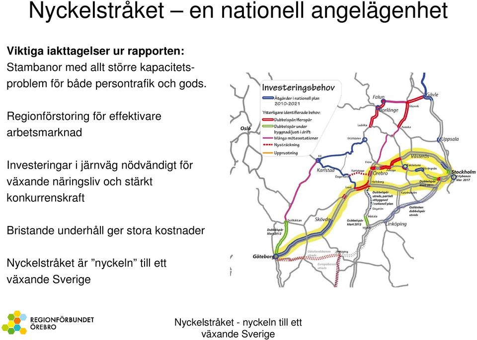 Regionförstoring för effektivare arbetsmarknad Investeringar i järnväg nödvändigt för