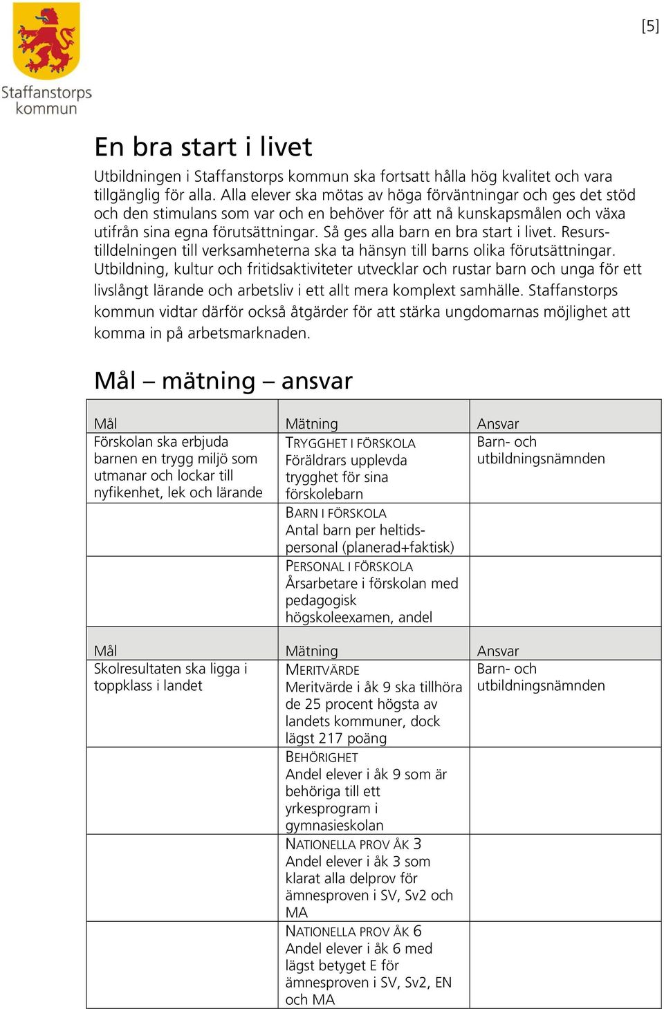 Så ges alla barn en bra start i livet. Resurstilldelningen till verksamheterna ska ta hänsyn till barns olika förutsättningar.