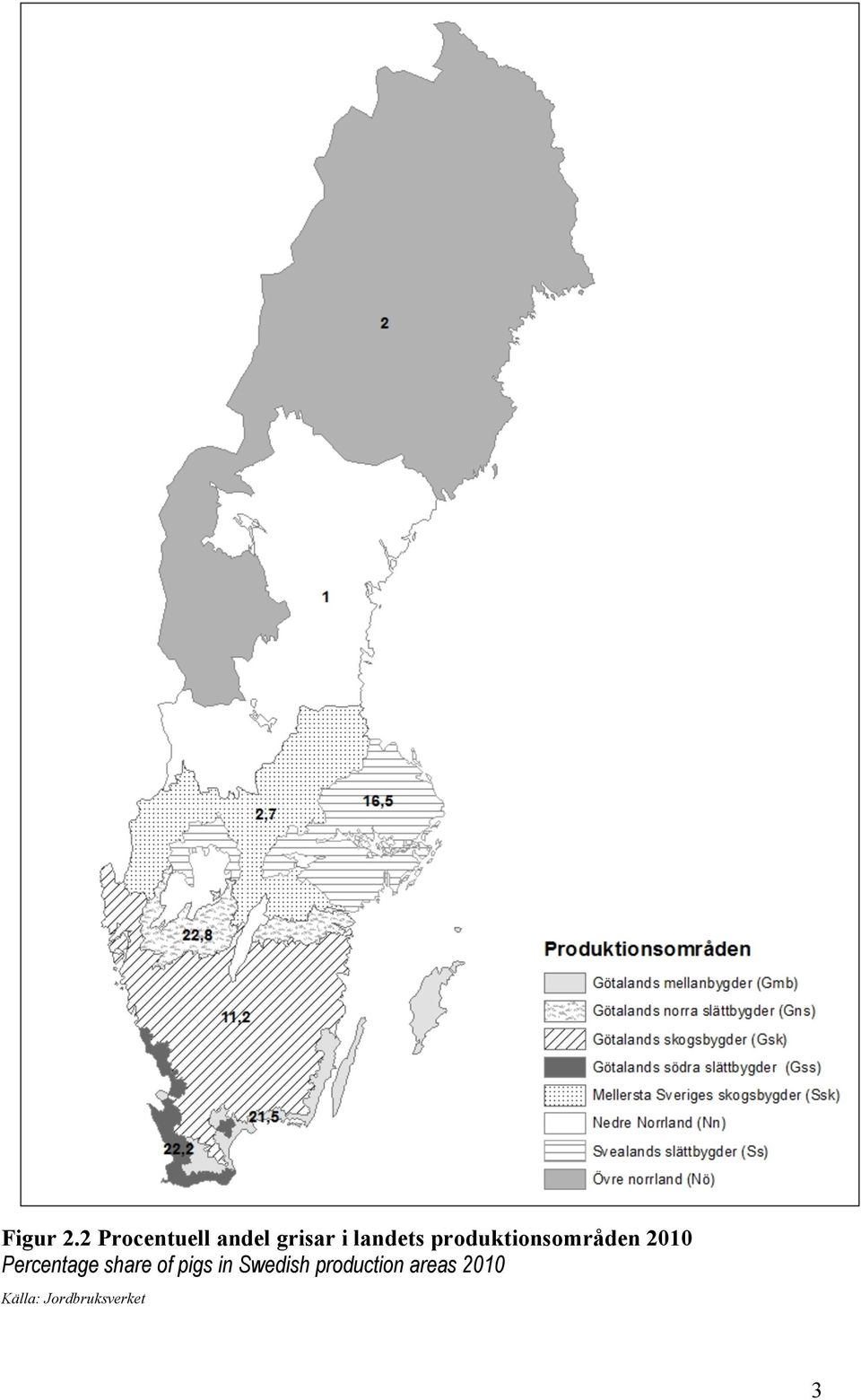 produktionsområden 2010 Percentage