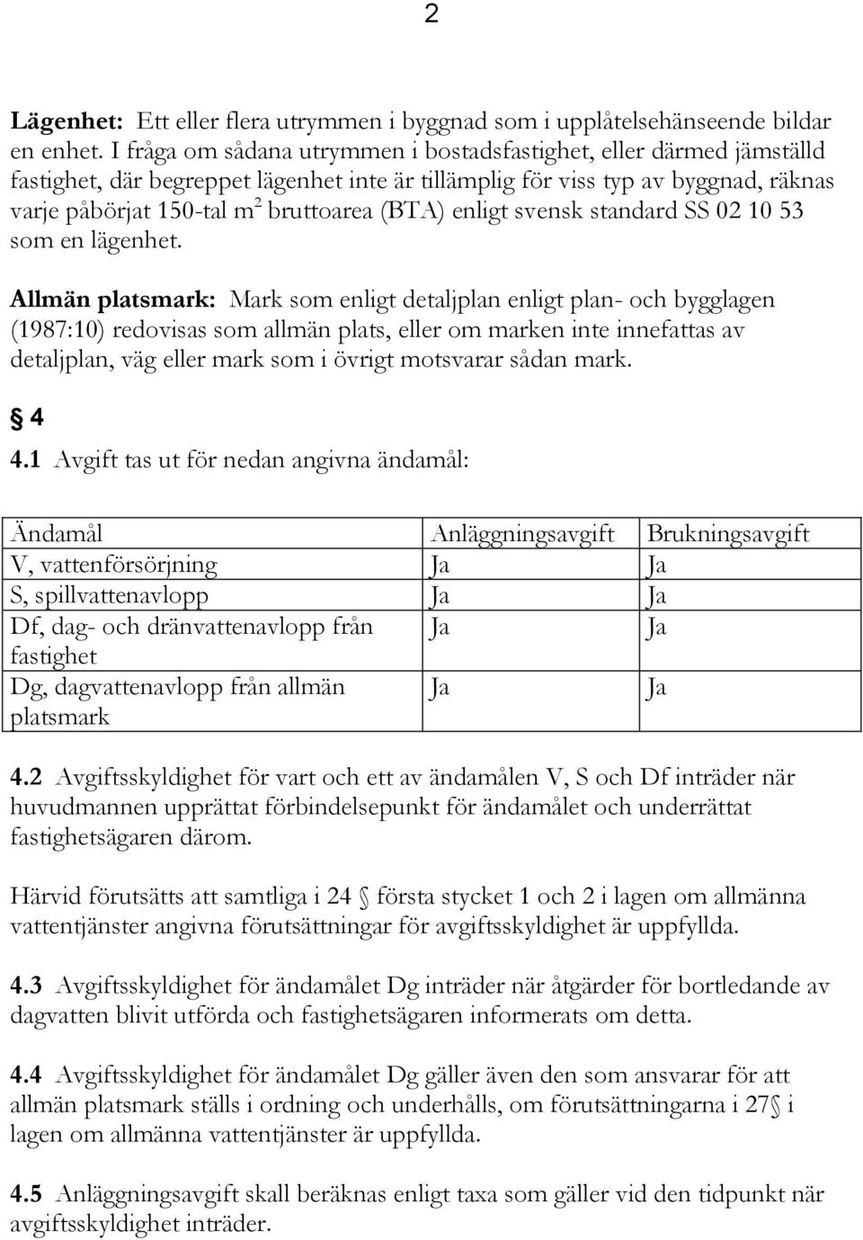 enligt svensk standard SS 02 10 53 som en lägenhet.