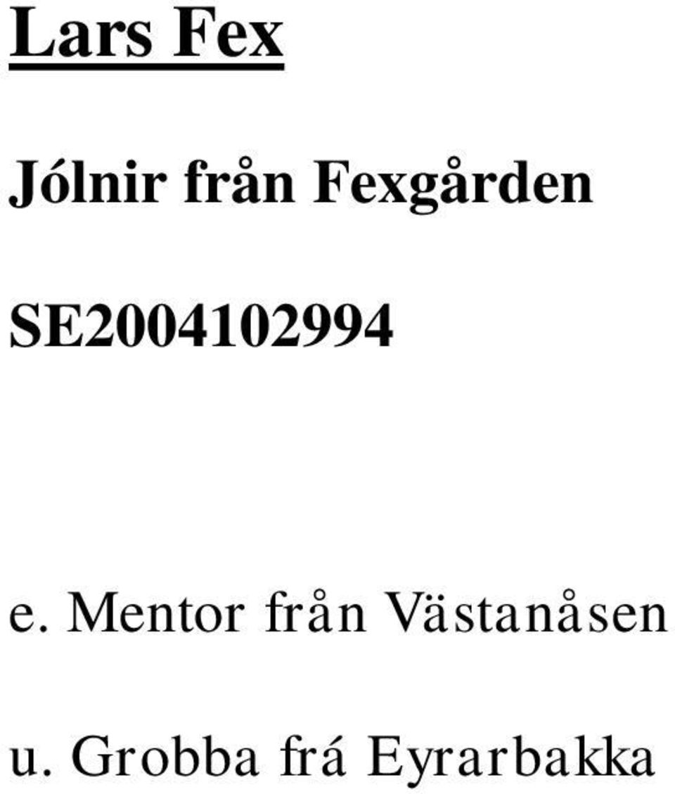 e. Mentor från