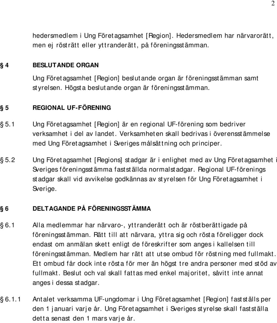 1 Ung Företagsamhet [Region] är en regional UF-förening som bedriver verksamhet i del av landet.