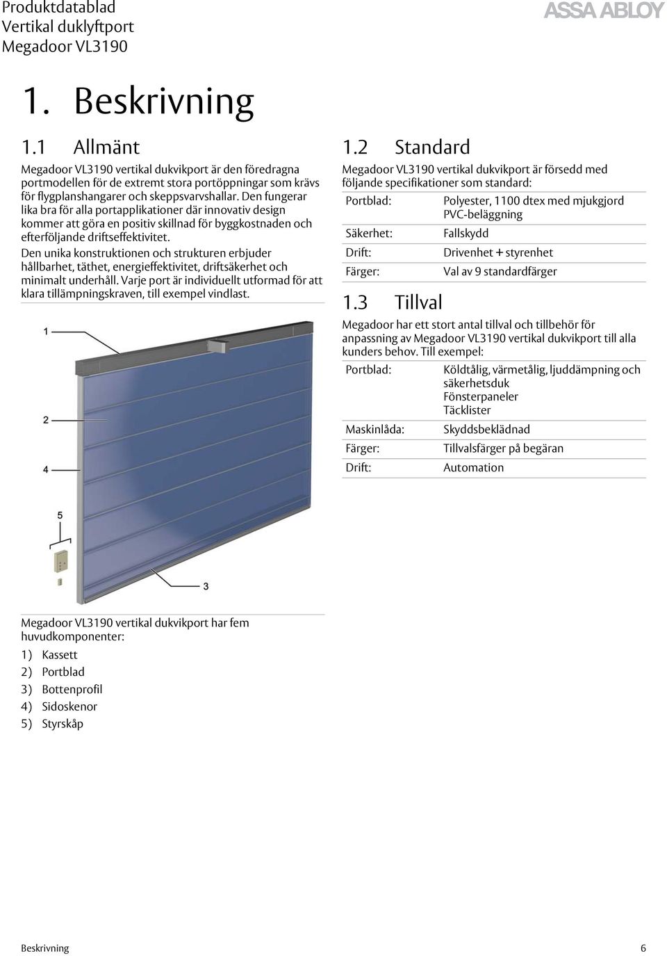 Den unika konstruktionen och strukturen erbjuder hållbarhet, täthet, energieffektivitet, driftsäkerhet och minimalt underhåll.