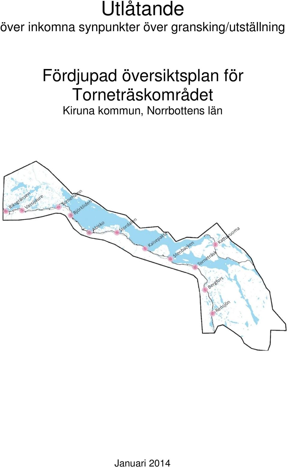 översiktsplan för Torneträskområdet