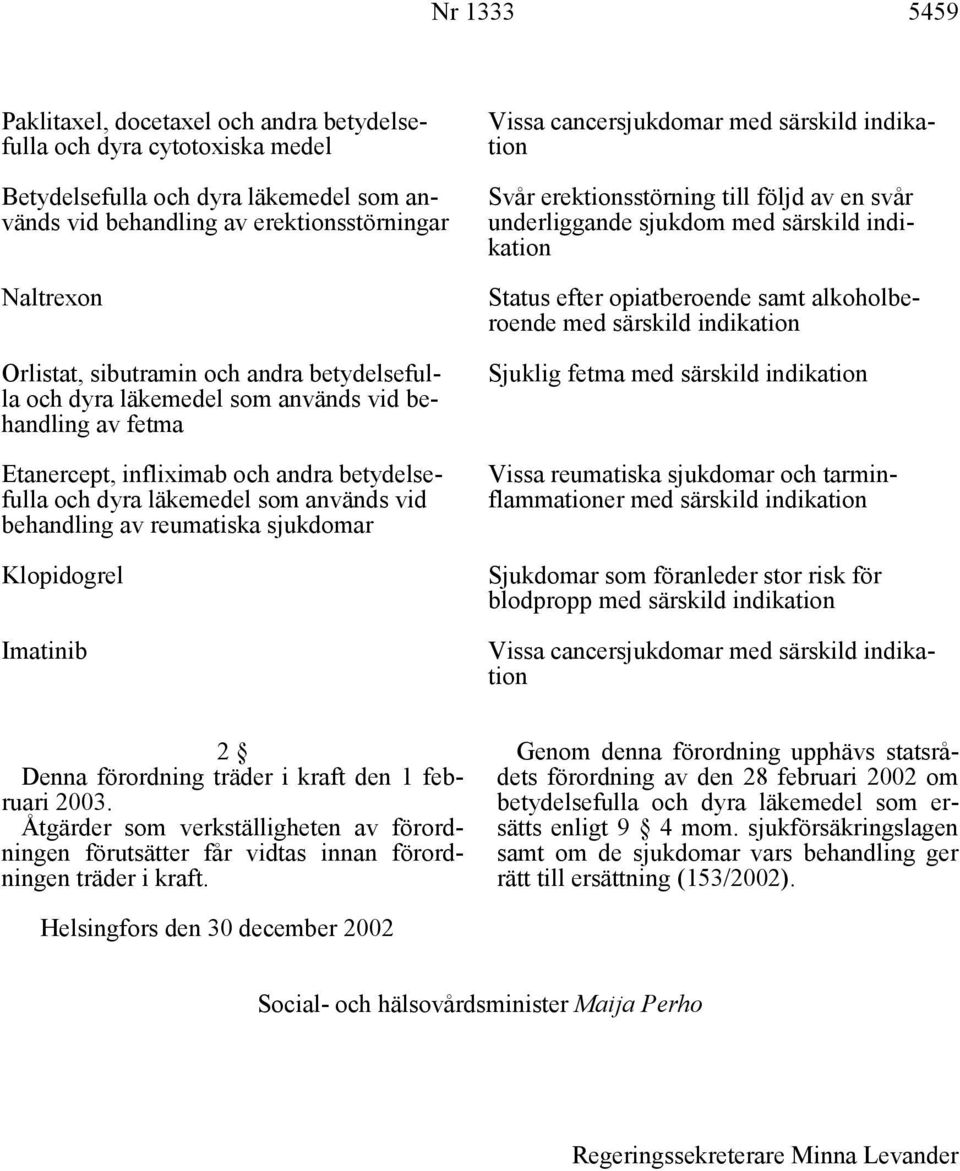 sjukdomar Klopidogrel Imatinib Vissa cancersjukdomar med särskild indikation Svår erektionsstörning till följd av en svår underliggande sjukdom med särskild indikation Status efter opiatberoende samt