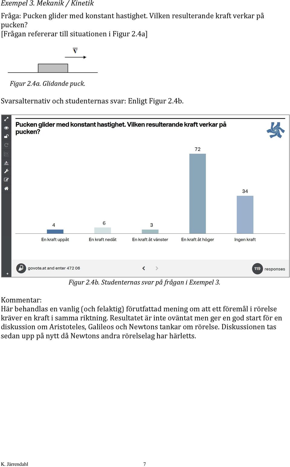 Figur 2.4b. Studenternas svar på frågan i Exempel 3.