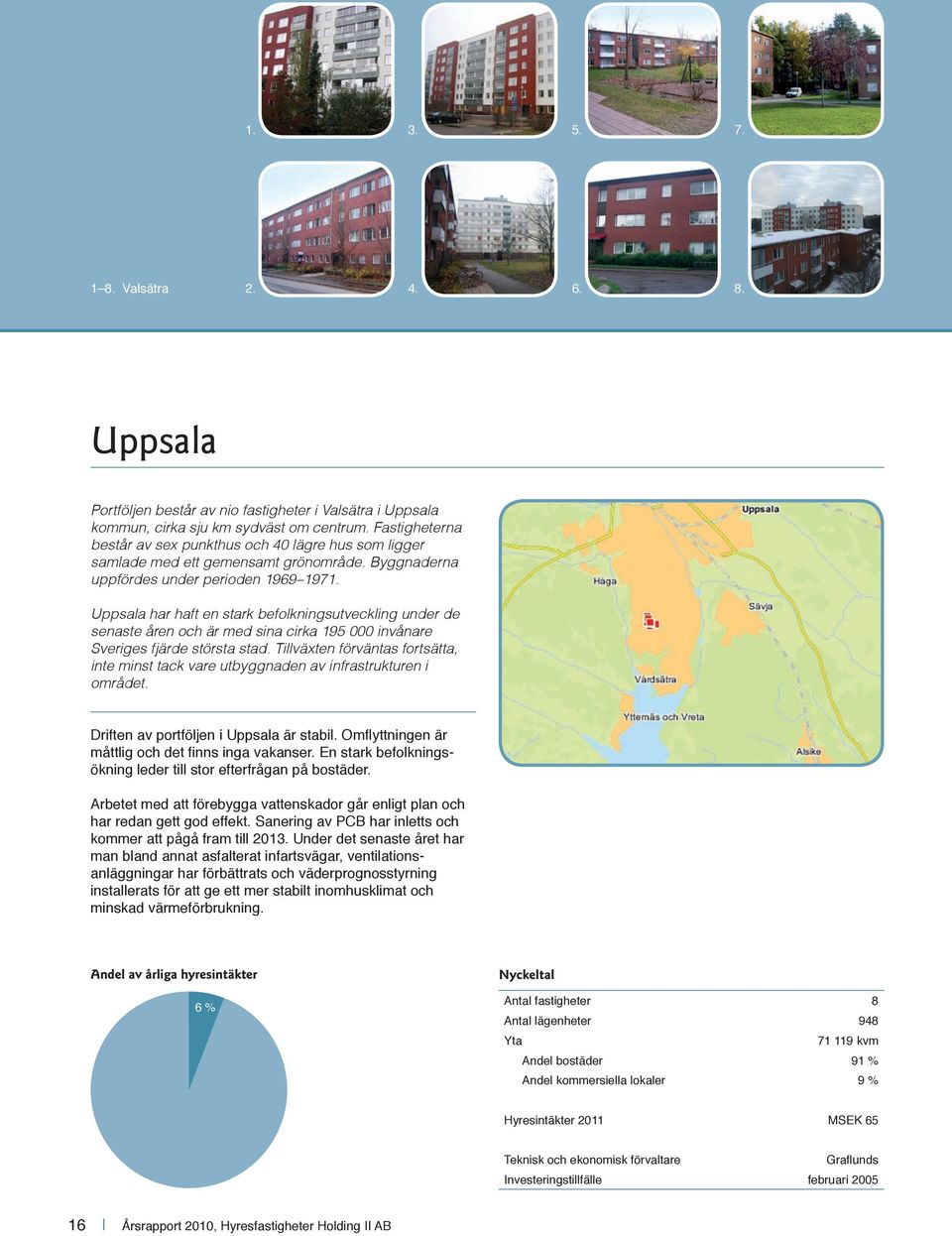 Uppsala har haft en stark befolkningsutveckling under de senaste åren och är med sina cirka 195 000 invånare Sveriges fjärde största stad.