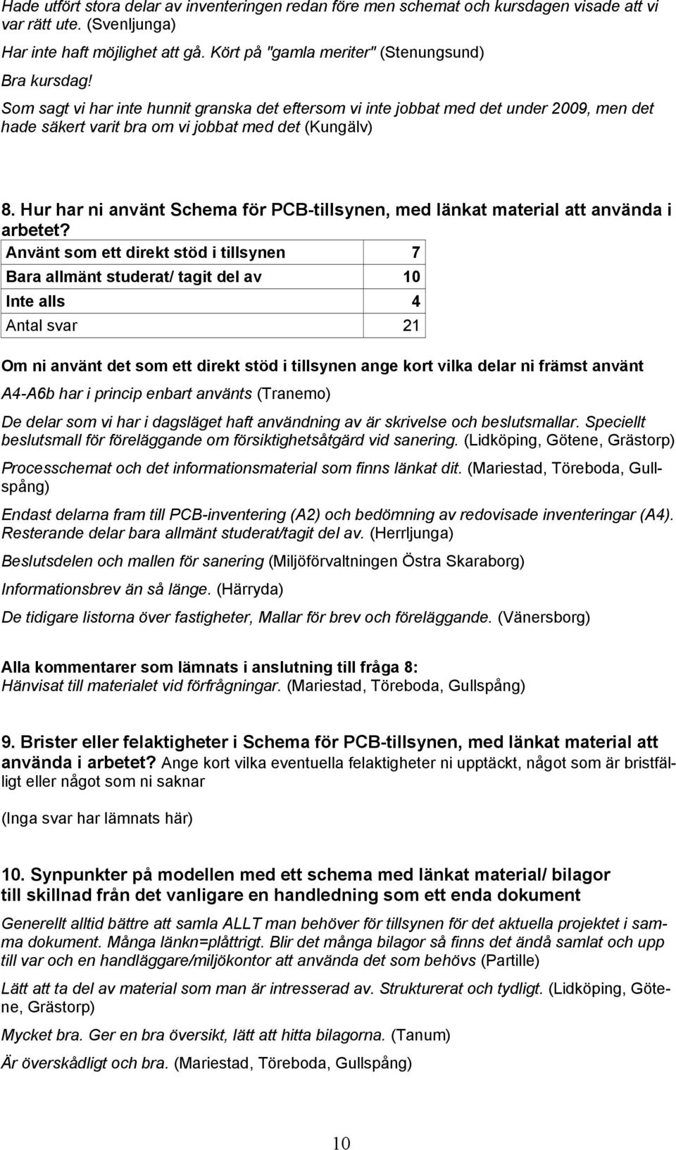 Hur har ni använt Schema för PCB-tillsynen, med länkat material att använda i arbetet?