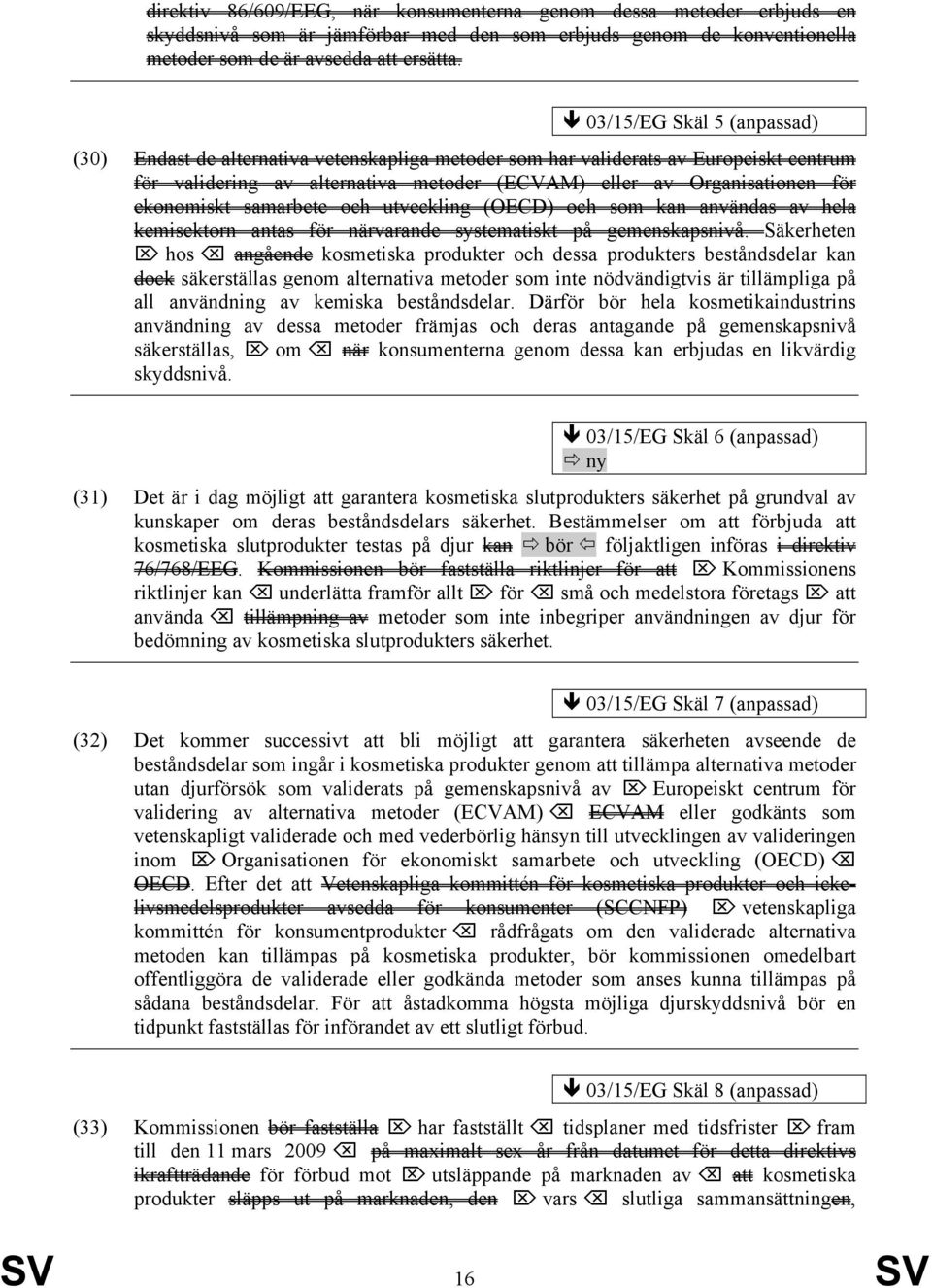 ekonomiskt samarbete och utveckling (OECD) och som kan användas av hela kemisektorn antas för närvarande systematiskt på gemenskapsnivå.