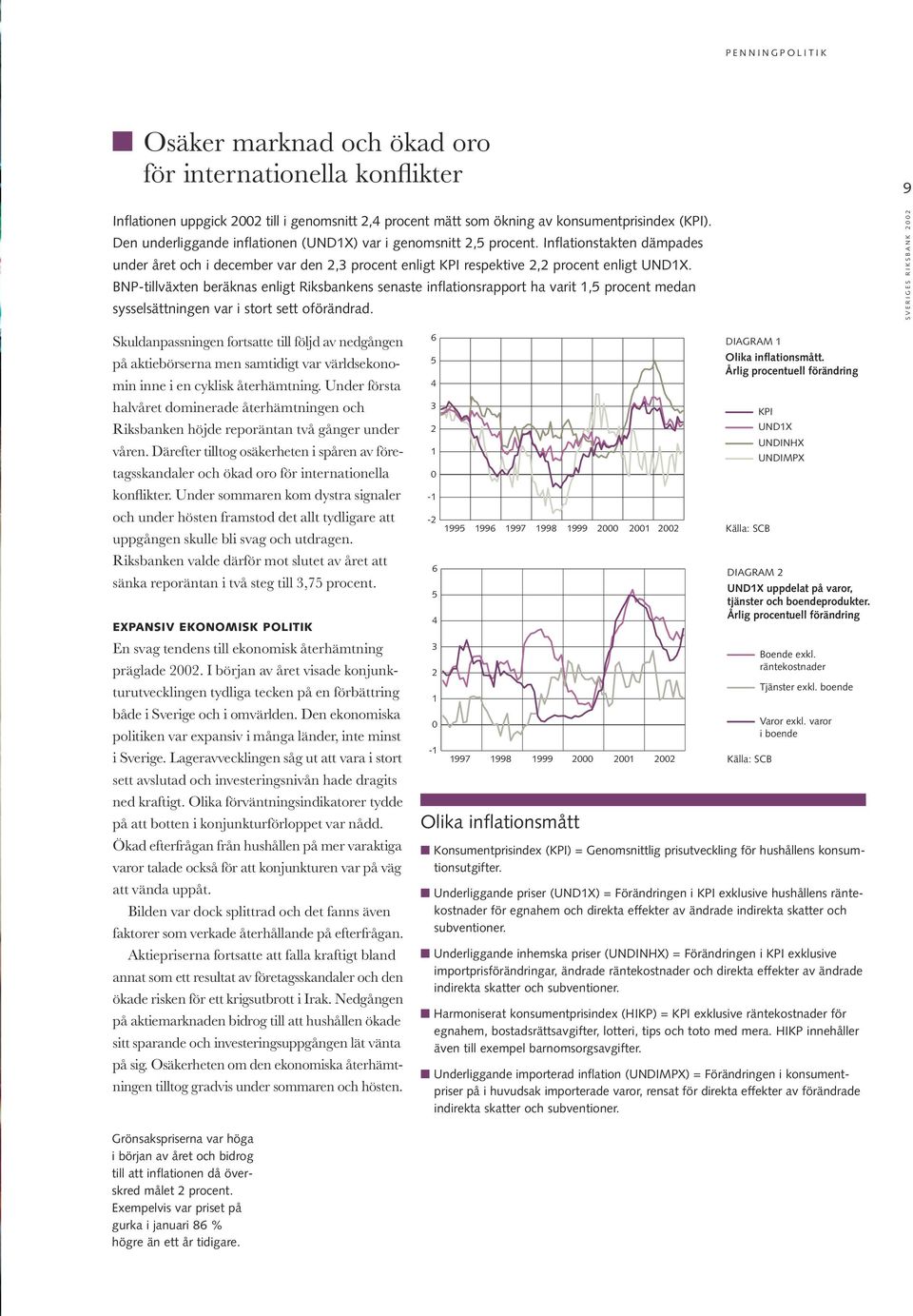 BNP-tillväxten beräknas enligt Riksbankens senaste inflationsrapport ha varit 1,5 procent medan sysselsättningen var i stort sett oförändrad.