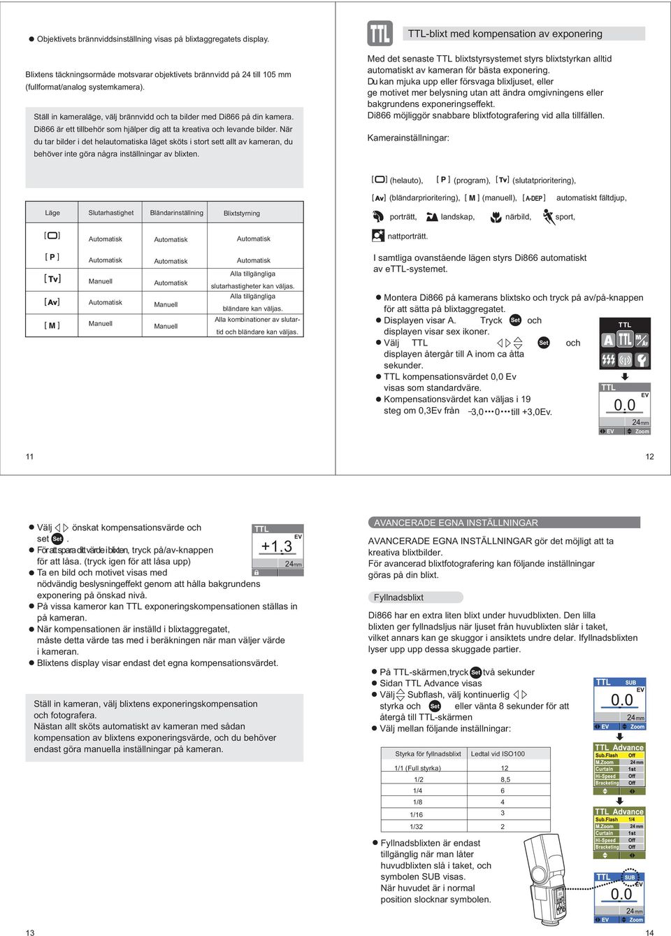 När du tar bilder i det helautomatiska läget sköts i stort sett allt av kameran, du behöver inte göra några inställningar av blixten.