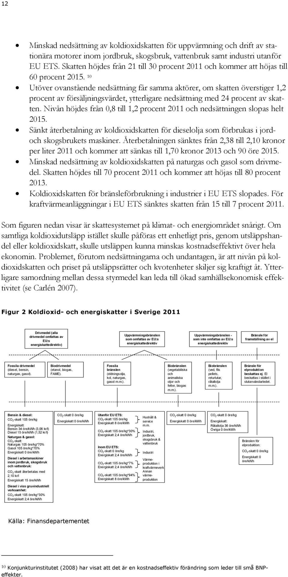 10 Utöver ovanstående nedsättning får samma aktörer, om skatten överstiger 1,2 procent av försäljningsvärdet, ytterligare nedsättning med 24 procent av skatten.