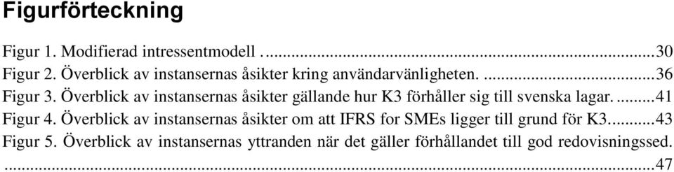 Överblick av instansernas åsikter gällande hur K3 förhåller sig till svenska lagar.... 41 Figur 4.