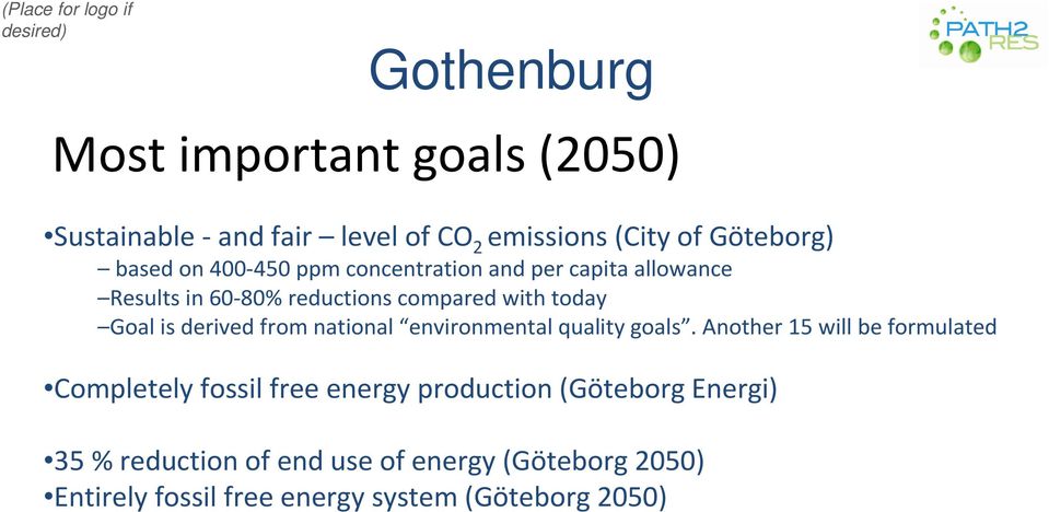 from national environmental quality goals.