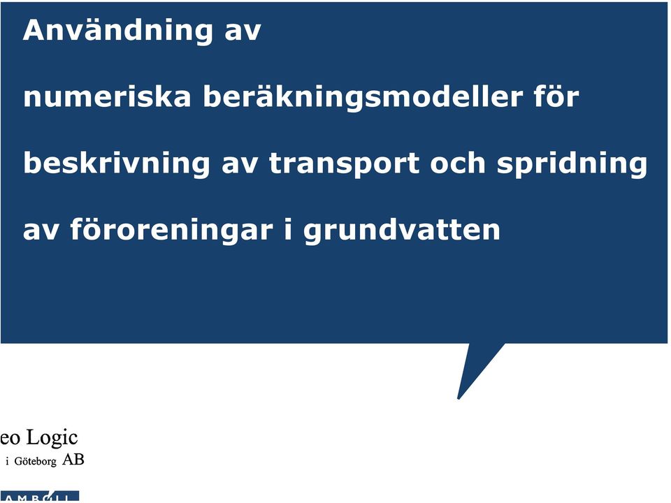 beskrivning av transport och