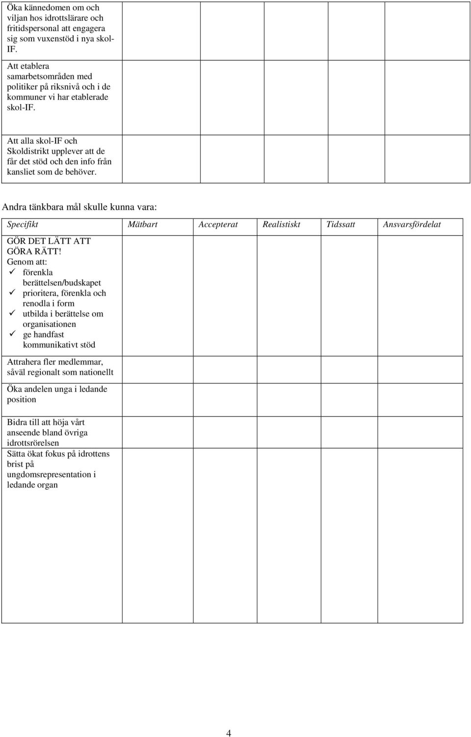 Att alla skol-if och Skoldistrikt upplever att de får det stöd och den info från kansliet som de behöver.