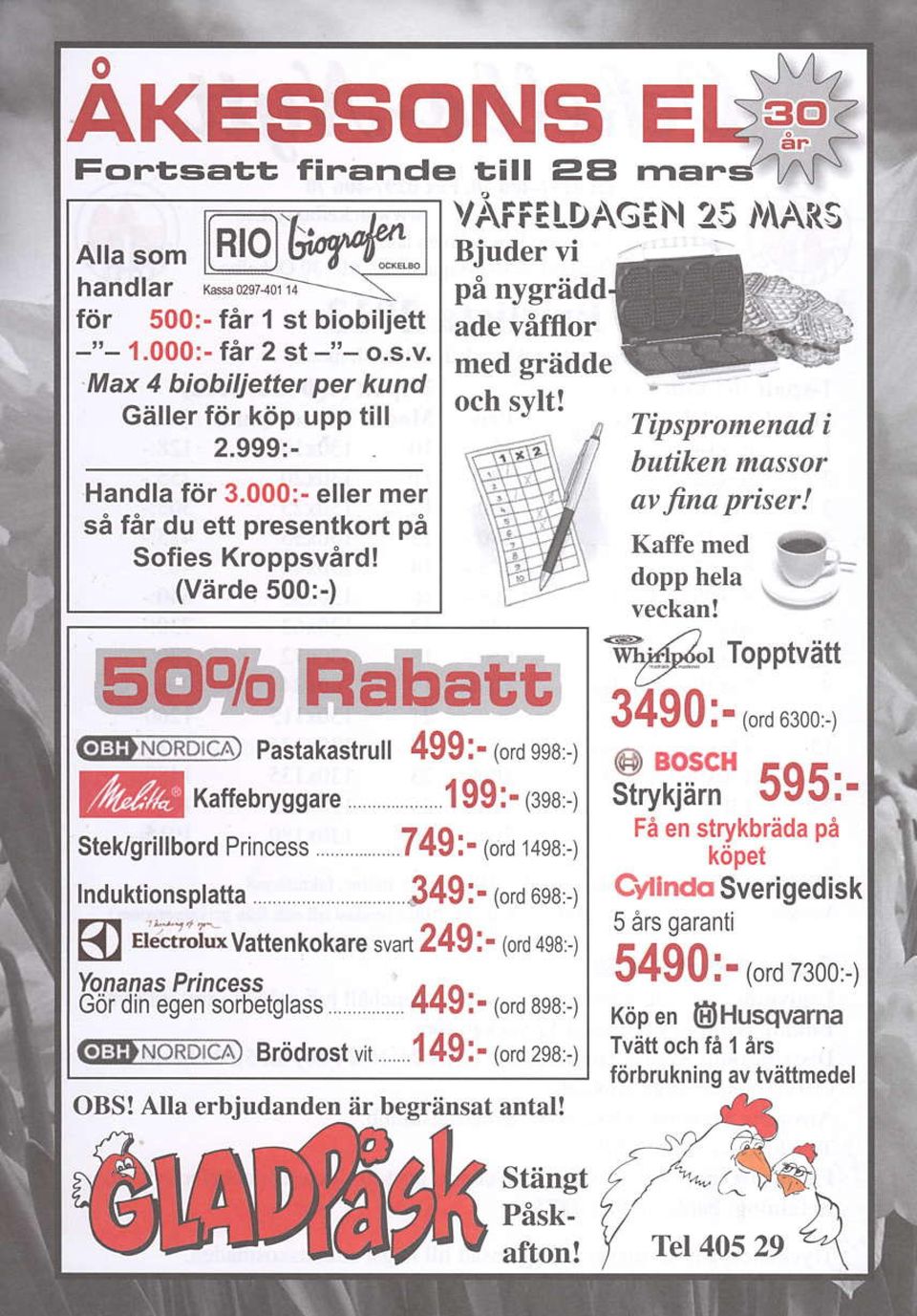 (aga'-) Fe en strykbrida pe SteUgrillbord Princess...749:. 1o,o msa,-1 kiipet 1nduktionsp1atta...J49:- pr ose,-1cyllndo Sverigedisk 5 ers garanti f[ u'#ifi*vu6.nrokare sua,t 249i- 1o,u lso:-1 54901.