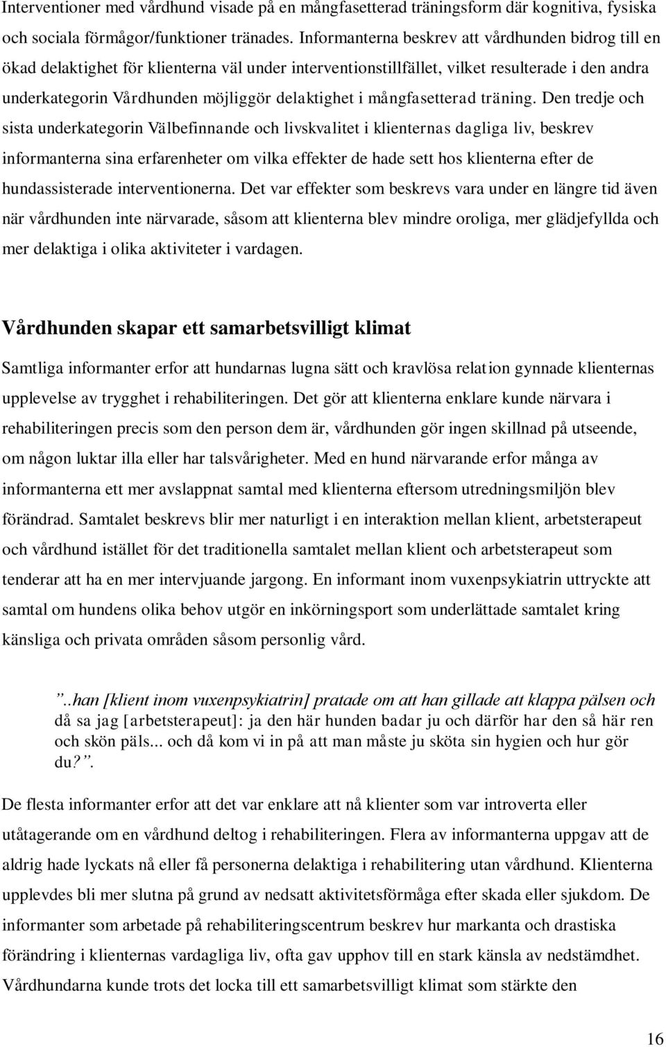 mångfasetterad träning.