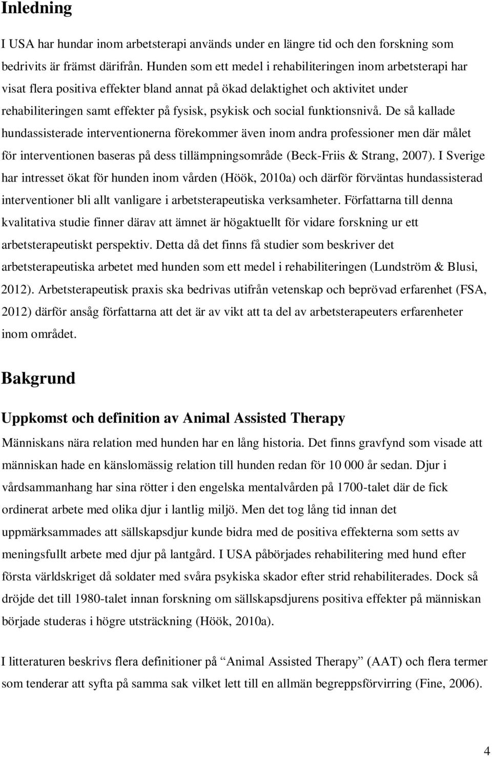 social funktionsnivå.