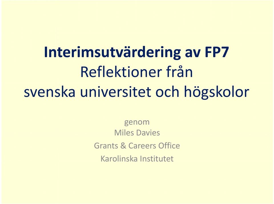 universitet och högskolor genom