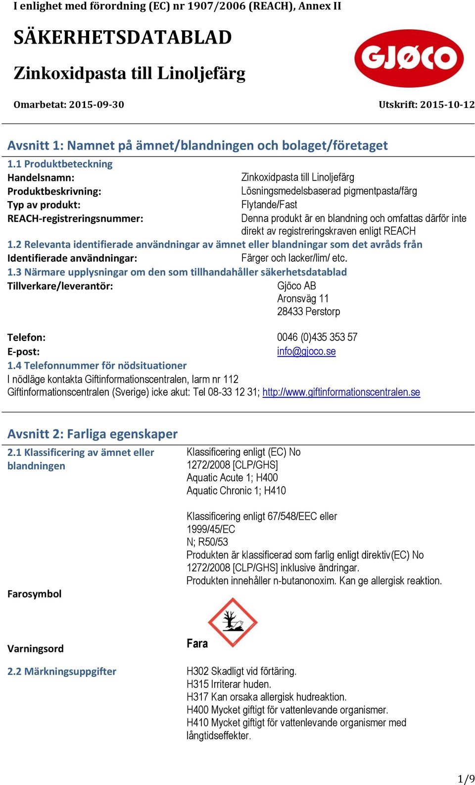 inte direkt av registreringskraven enligt REACH 1.