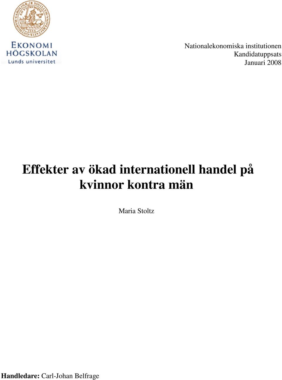 ökad internationell handel på kvinnor