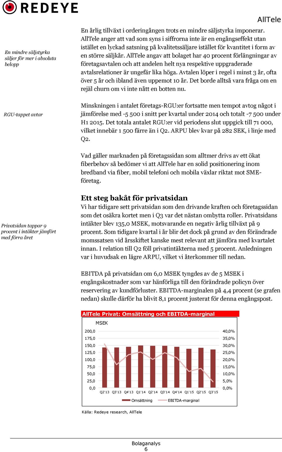 angav att bolaget har 40 procent förlängningar av företagsavtalen och att andelen helt nya respektive uppgraderade avtalsrelationer är ungefär lika höga.