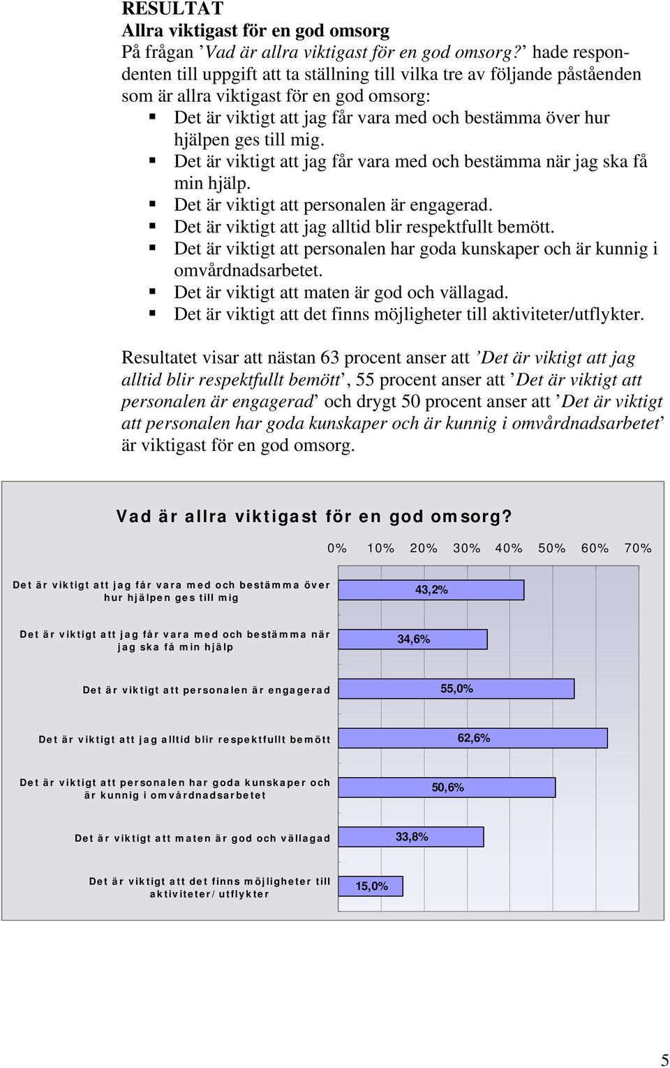 till mig. Det är viktigt att jag får vara med och bestämma när jag ska få min hjälp. Det är viktigt att personalen är engagerad. Det är viktigt att jag alltid blir respektfullt bemött.